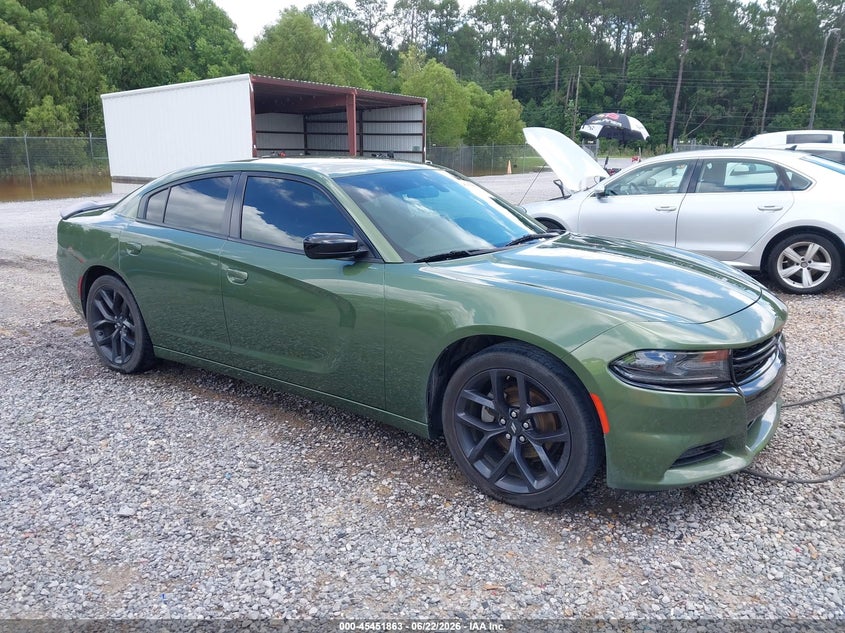 2021 Dodge Charger VIN 2C3CDXBG4MH679457 IAAI salvage auction — WATER/FLOOD, Salvage Title, sold $4,500 on 2026-07-24 (photo 1)