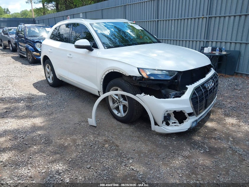 2021 Audi Q5 VIN WA1AAAFY5M2088603 IAAI salvage auction — FRONT END, Salvage Title, sold $11,600 on 2026-07-29 (photo 1)