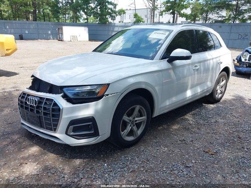 2021 Audi Q5 VIN WA1AAAFY5M2088603 IAAI salvage auction — FRONT END, Salvage Title, sold $11,600 on 2026-07-29 (photo 2)
