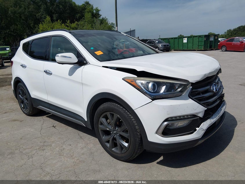 2017 Hyundai Santa fe VIN 5XYZW4LA1HG434743 IAAI salvage auction — FRONT END, Salvage (Kansas), sold $2,550 on 2026-07-22 (photo 1)