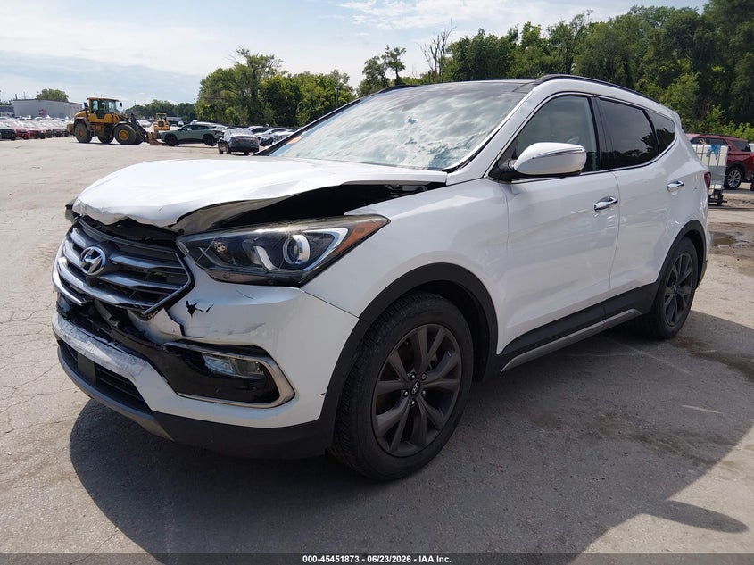 2017 Hyundai Santa fe VIN 5XYZW4LA1HG434743 IAAI salvage auction — FRONT END, Salvage (Kansas), sold $2,550 on 2026-07-22 (photo 2)