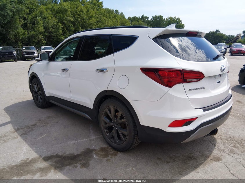 2017 Hyundai Santa fe VIN 5XYZW4LA1HG434743 IAAI salvage auction — FRONT END, Salvage (Kansas), sold $2,550 on 2026-07-22 (photo 3)