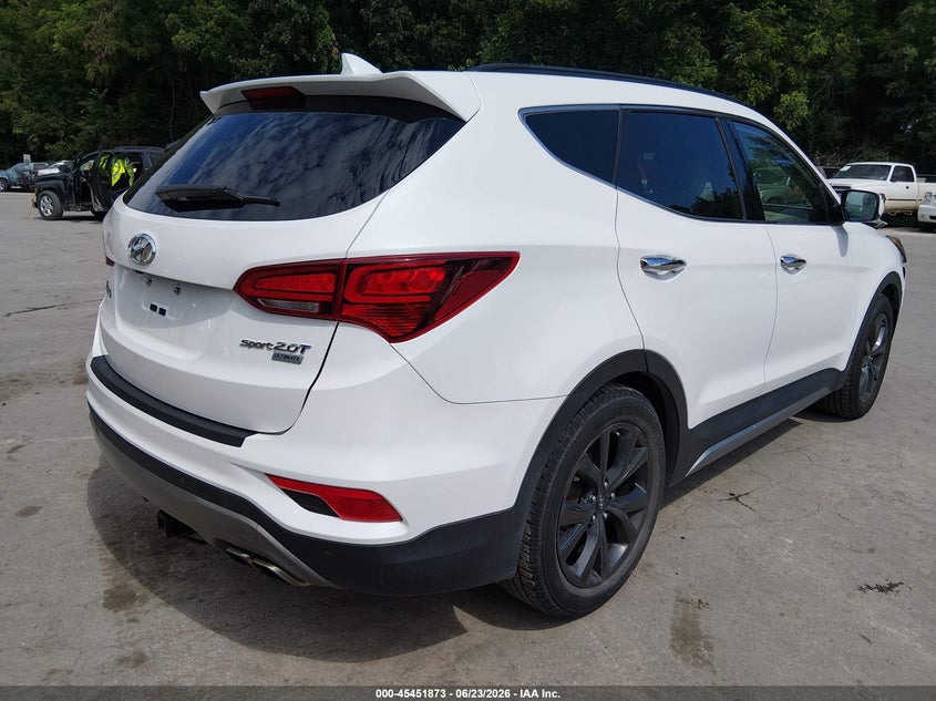 2017 Hyundai Santa fe VIN 5XYZW4LA1HG434743 IAAI salvage auction — FRONT END, Salvage (Kansas), sold $2,550 on 2026-07-22 (photo 4)