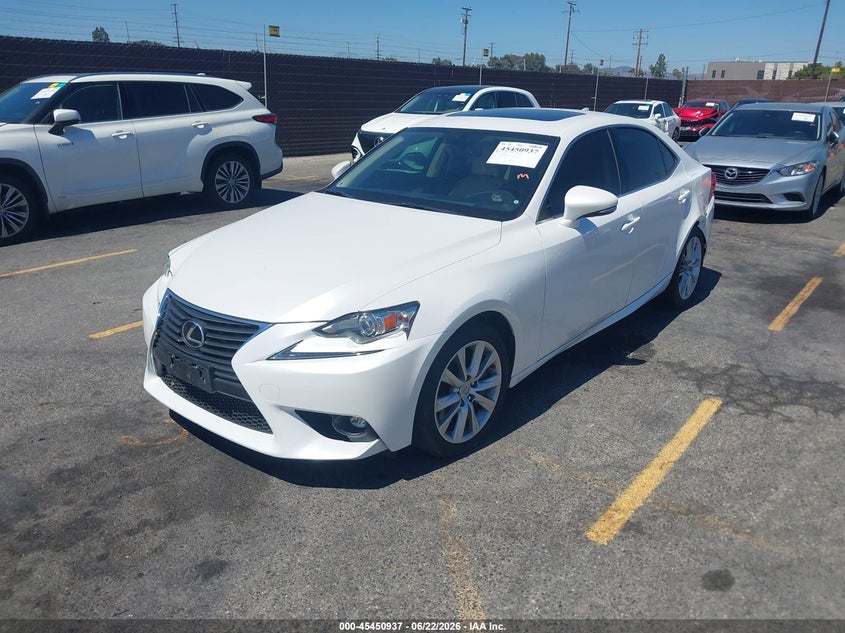 2016 Lexus Is VIN JTHBA1D27G5011404 IAAI salvage auction — SIDE, Salvage Title, sold $7,600 on 2026-07-23 (photo 2)