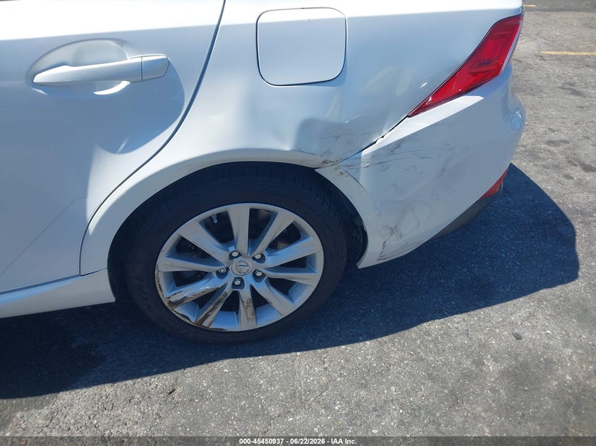 2016 Lexus Is VIN JTHBA1D27G5011404 IAAI salvage auction — SIDE, Salvage Title, sold $7,600 on 2026-07-23 (photo 6)