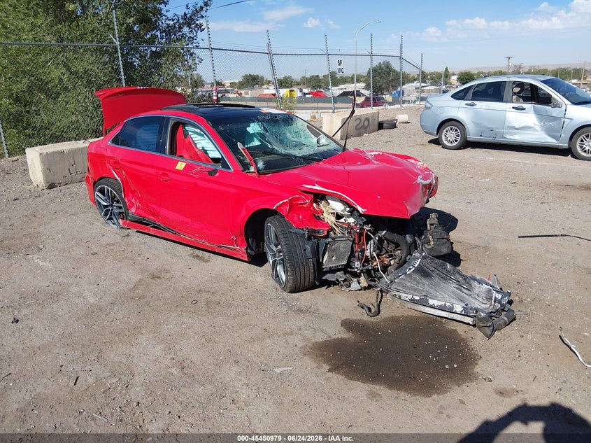 2015 Audi A3 VIN WAUBFGFF0F1108212 IAAI salvage auction — BIO HAZARD, Salvage Title, sold $200 on 2026-08-24 (photo 1)