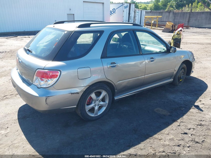 2007 Subaru Impreza VIN JF1GG61667H805065 IAAI salvage auction — NORMAL WEAR, Clear (Pennsylvania), sold $400 on 2026-07-21 (photo 4)