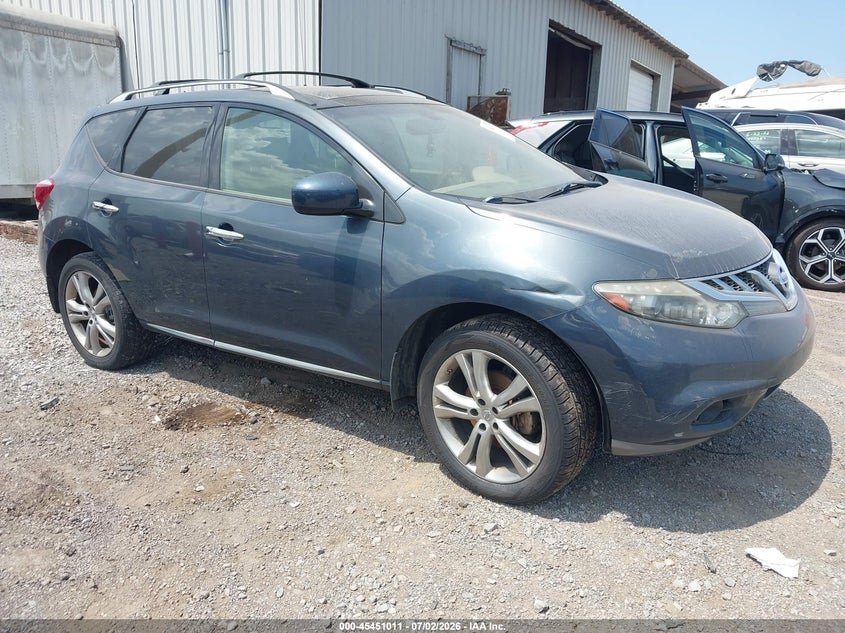 2012 Nissan Murano VIN JN8AZ1MUXCW104952 IAAI salvage auction — NORMAL WEAR, Clear (Tennessee), sold $225 on 2026-07-16 (photo 1)
