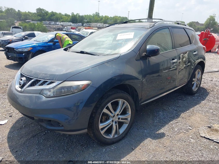 2012 Nissan Murano VIN JN8AZ1MUXCW104952 IAAI salvage auction — NORMAL WEAR, Clear (Tennessee), sold $225 on 2026-07-16 (photo 2)