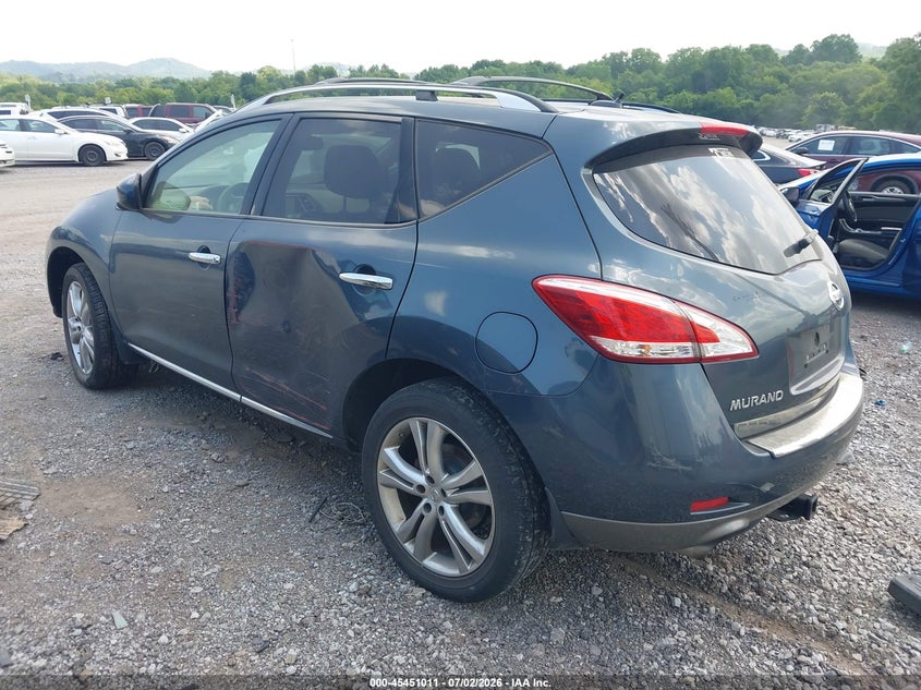 2012 Nissan Murano VIN JN8AZ1MUXCW104952 IAAI salvage auction — NORMAL WEAR, Clear (Tennessee), sold $225 on 2026-07-16 (photo 3)