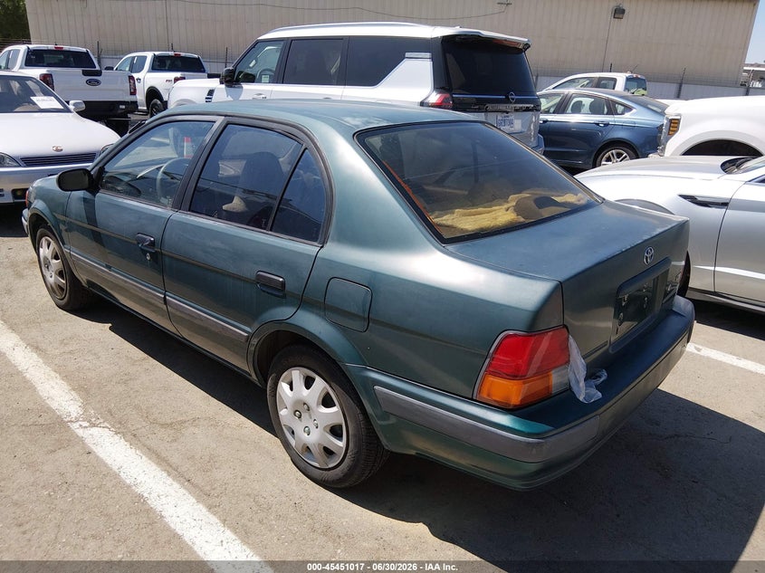 1997 Toyota Tercel VIN JT2BC52L0V0216709 IAAI salvage auction — NORMAL WEAR, Clear - Dealer Only (California), sold $850 on 2026-07-07 (photo 3)