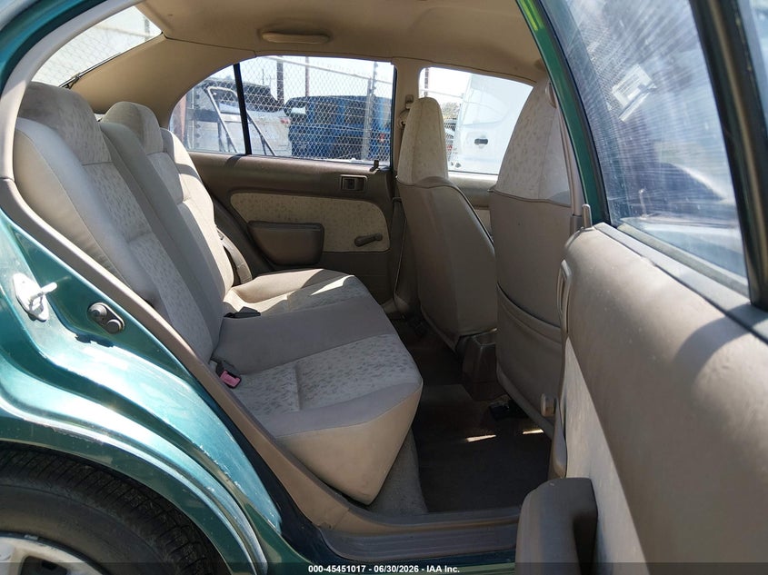 1997 Toyota Tercel VIN JT2BC52L0V0216709 IAAI salvage auction — NORMAL WEAR, Clear - Dealer Only (California), sold $850 on 2026-07-07 (photo 8)