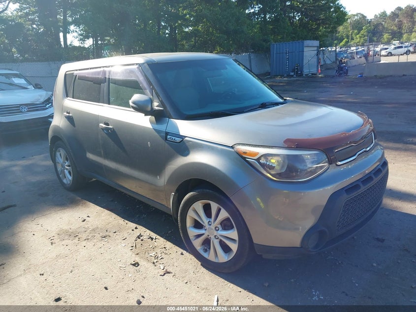 2014 Kia Soul VIN KNDJP3A58E7039204 IAAI salvage auction — NORMAL WEAR, Salvage Rebuilt (North Carolina), sold $850 on 2026-07-14 (photo 1)