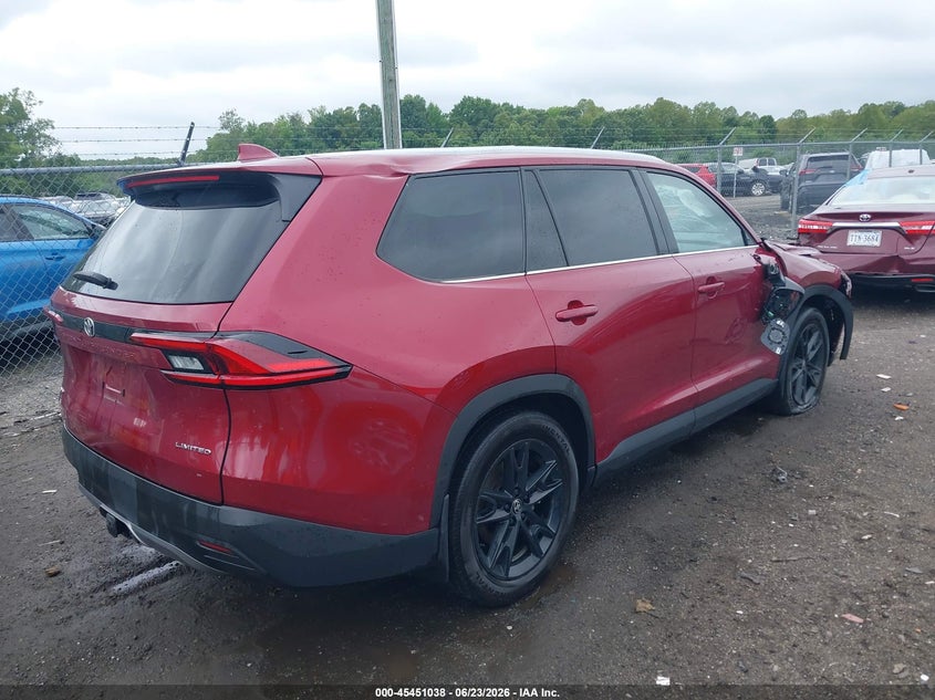 2025 Toyota Highlander VIN 5TDAAAB51SS074527 IAAI salvage auction — FRONT END, Salvage Title, sold $14,100 on 2026-07-27 (photo 4)