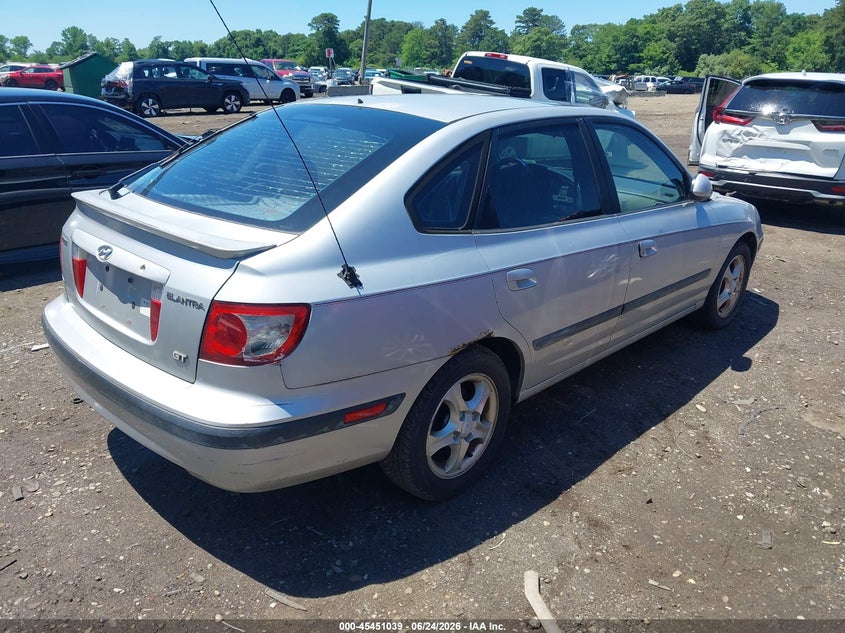 2004 Hyundai Elantra VIN KMHDN56D34U121447 IAAI salvage auction — LEFT FRONT, Clear (New York), sold $425 on 2026-07-14 (photo 4)
