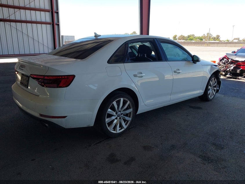 2017 Audi A4 VIN WAUGNAF47HN005417 IAAI salvage auction — NORMAL WEAR, Clear - Dealer Only (California), sold $1,650 on 2026-07-14 (photo 4)