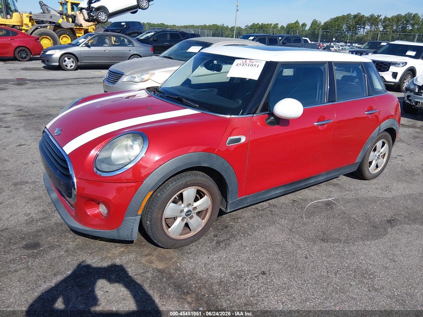 2016 Mini Hard top VIN WMWXU1C54G2D10165 IAAI salvage auction — FRONT END, Clear (South Carolina), sold $1,550 on 2026-07-15 (photo 2)