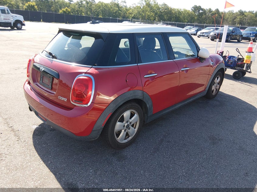 2016 Mini Hard top VIN WMWXU1C54G2D10165 IAAI salvage auction — FRONT END, Clear (South Carolina), sold $1,550 on 2026-07-15 (photo 4)