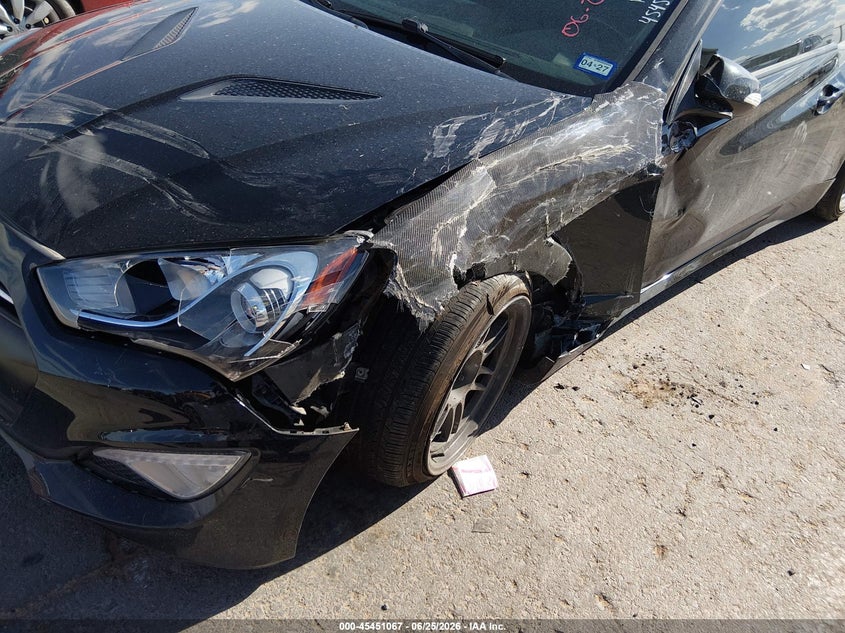 2016 Hyundai Genesis VIN KMHHU6KJ1GU133512 IAAI salvage auction — LEFT FRONT, Salvage Title, sold $475 on 2026-07-29 (photo 6)
