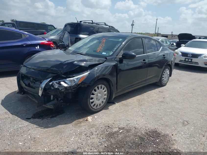 2020 Nissan Sentra VIN 3N1AB8BV4LY294750 IAAI salvage auction — NORMAL WEAR, Original (Texas), sold $1,650 on 2026-07-17 (photo 2)