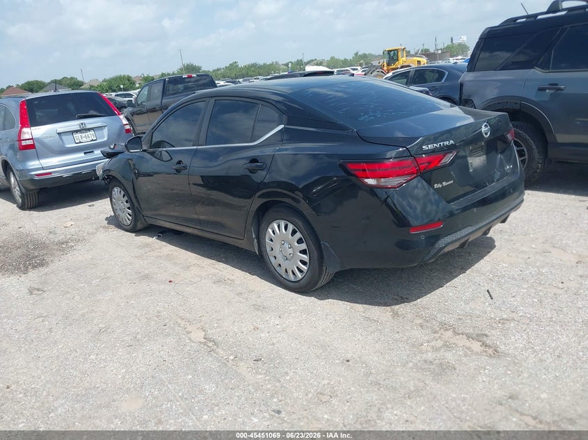 2020 Nissan Sentra VIN 3N1AB8BV4LY294750 IAAI salvage auction — NORMAL WEAR, Original (Texas), sold $1,650 on 2026-07-17 (photo 3)