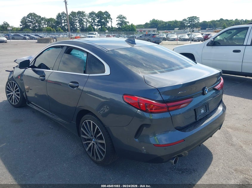 2021 BMW 2er VIN WBA73AK04M7H45551 IAAI salvage auction — FRONT END, Salvage (Georgia), sold $2,900 on 2026-08-19 (photo 3)