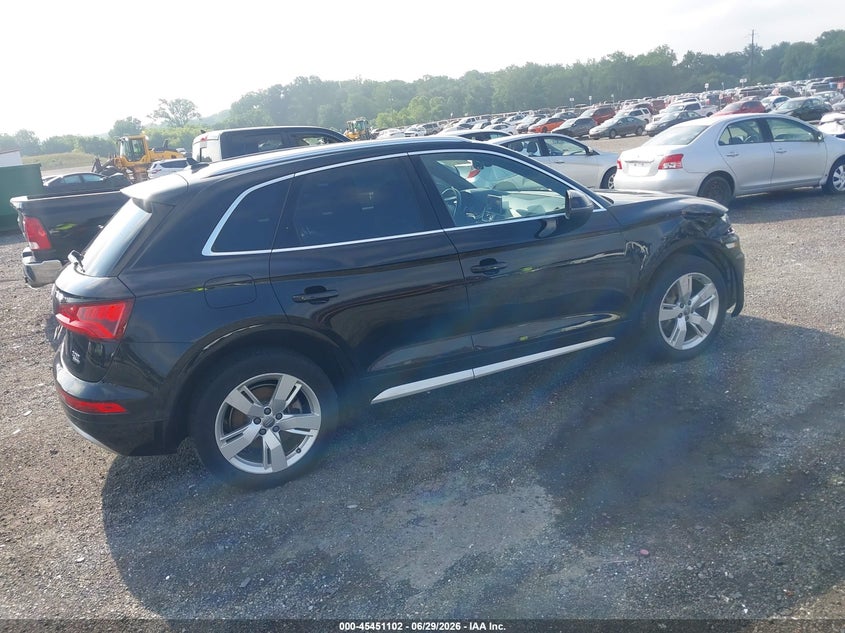 2018 Audi Q5 VIN WA1BNAFY6J2212611 IAAI salvage auction — RIGHT FRONT, Salvage - Greater Than 75% (Maryland), sold $6,100 on 2026-07-20 (photo 4)