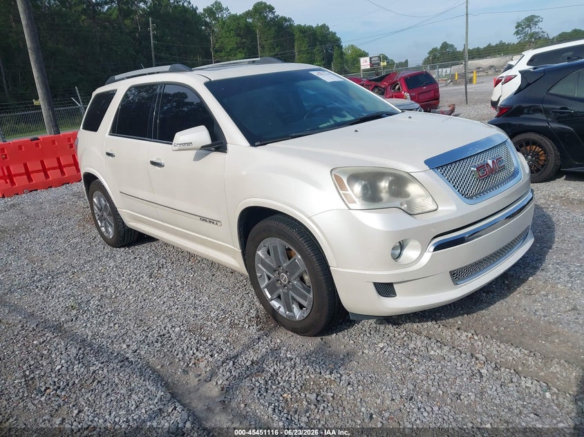 2011 Gmc Acadia VIN 1GKKRTEDXBJ366626 IAAI salvage auction — WATER/FLOOD, Flood (Mississippi), sold $250 on 2026-07-19 (photo 1)