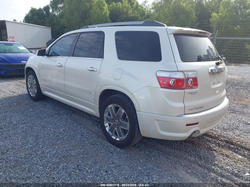 2011 Gmc Acadia VIN 1GKKRTEDXBJ366626 IAAI salvage auction — WATER/FLOOD, Flood (Mississippi), sold $250 on 2026-07-19 (photo 3)