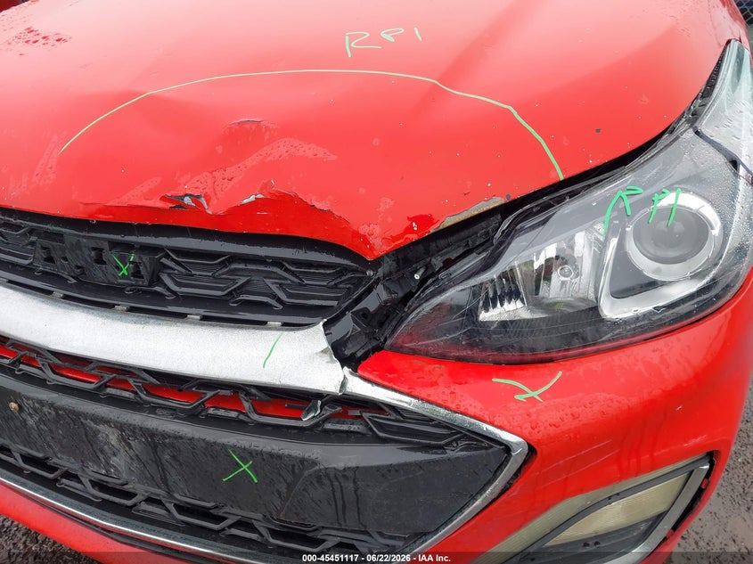2020 Chevrolet Spark VIN KL8CD6SA6LC414910 IAAI salvage auction — FRONT END, Salvage Title, sold $25 on 2026-07-30 (photo 6)