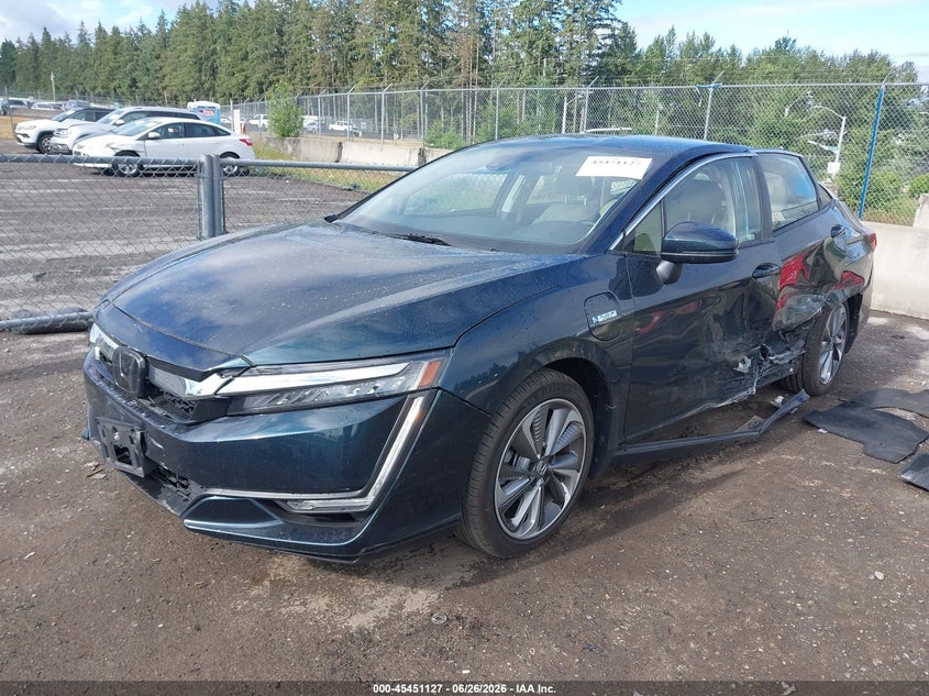 2018 Honda Clarity VIN JHMZC5F34JC022661 IAAI salvage auction — LEFT SIDE, Salvage Title, sold $5,100 on 2026-07-15 (photo 2)