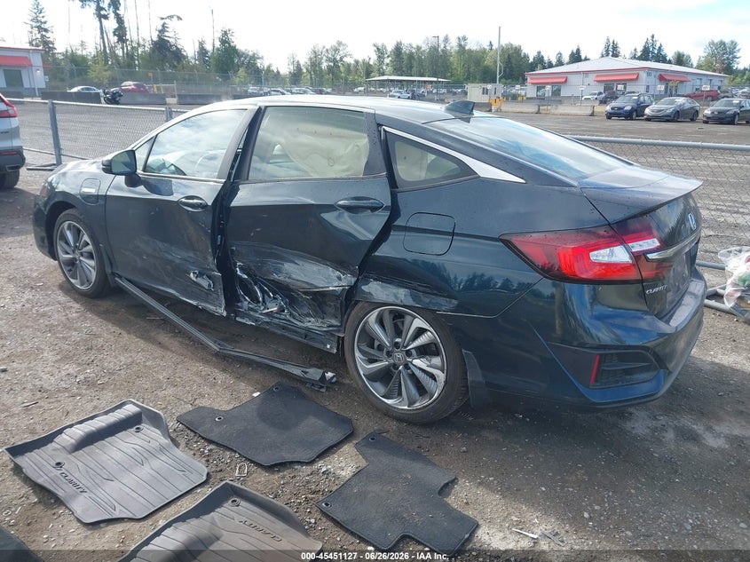 2018 Honda Clarity VIN JHMZC5F34JC022661 IAAI salvage auction — LEFT SIDE, Salvage Title, sold $5,100 on 2026-07-15 (photo 3)