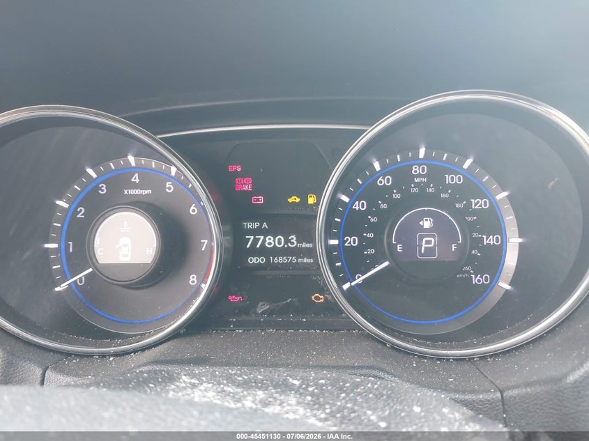 2013 Hyundai Sonata VIN 5NPEC4AC8DH726372 IAAI salvage auction — FRONT END, Clear (Florida), sold $25 on 2026-07-29 (photo 7)