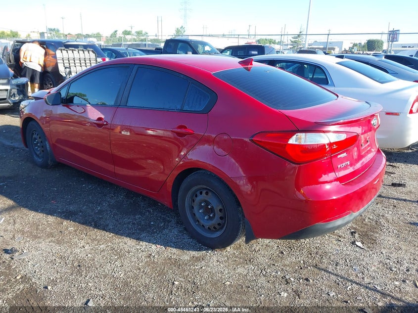 2016 Kia Forte VIN KNAFK4A62G5567979 IAAI salvage auction — FRONT END, Salvage (Ohio), sold $400 on 2026-07-30 (photo 3)