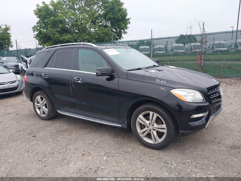 2013 Mercedes-benz M-klasse VIN 4JGDA5HB2DA218714 IAAI salvage auction — LEFT FRONT, Salvage (Pennsylvania), sold $4,800 on 2026-07-11 (photo 1)