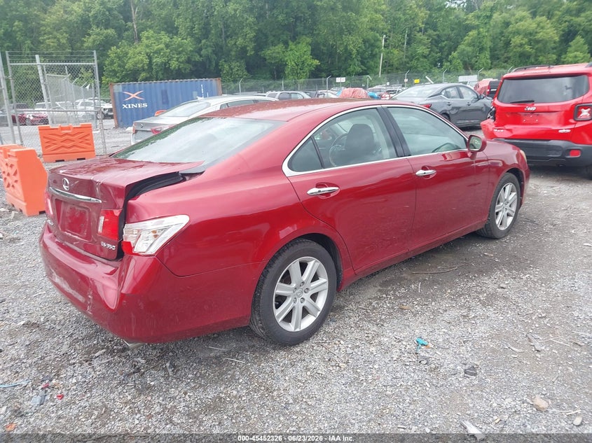 2009 Lexus Es 350 VIN JTHBJ46G592342187 IAAI salvage auction — REAR END, Clear (Virginia), sold $400 on 2026-07-14 (photo 4)