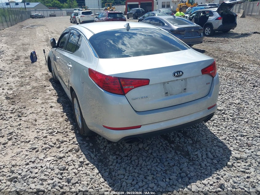 2013 Kia Optima VIN KNAGM4A75D5379511 IAAI salvage auction — RIGHT FRONT, Salvage (Pennsylvania), sold $850 on 2026-07-07 (photo 3)