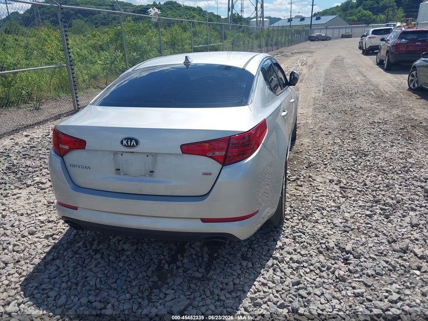 2013 Kia Optima VIN KNAGM4A75D5379511 IAAI salvage auction — RIGHT FRONT, Salvage (Pennsylvania), sold $850 on 2026-07-07 (photo 4)