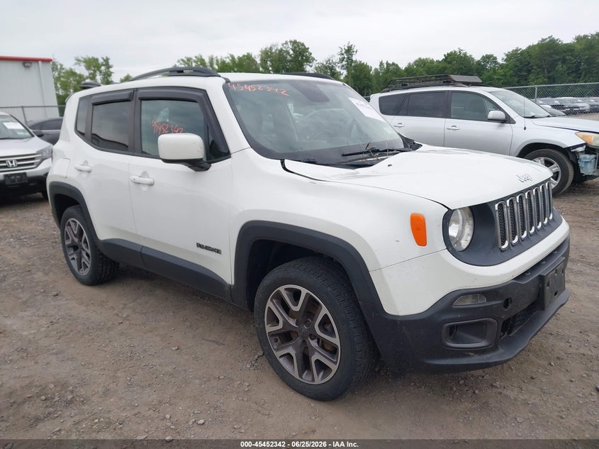 2015 Jeep Renegade VIN ZACCJBBT0FPB62410 IAAI salvage auction — STORM DAMAGE, Salvage Title, sold $900 on 2026-08-04 (photo 1)