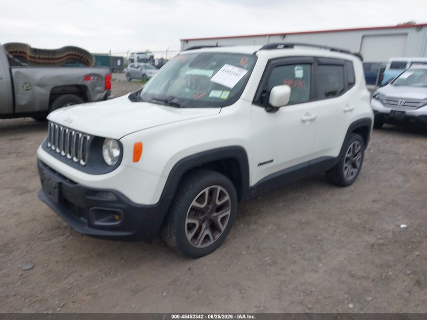 2015 Jeep Renegade VIN ZACCJBBT0FPB62410 IAAI salvage auction — STORM DAMAGE, Salvage Title, sold $900 on 2026-08-04 (photo 2)