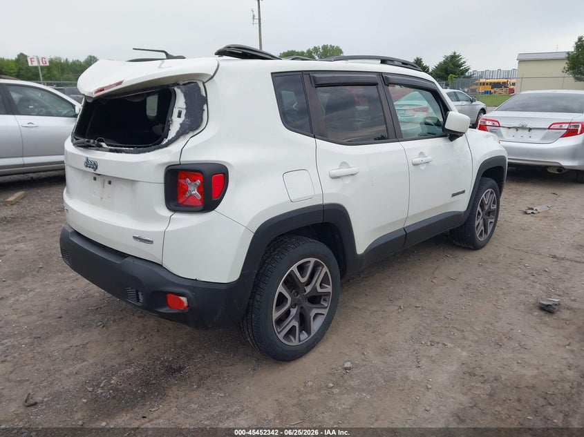 2015 Jeep Renegade VIN ZACCJBBT0FPB62410 IAAI salvage auction — STORM DAMAGE, Salvage Title, sold $900 on 2026-08-04 (photo 4)