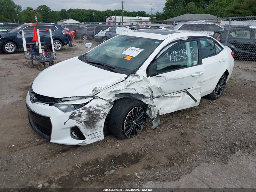 2015 Toyota Corolla VIN 5YFBURHE6FP190094 IAAI salvage auction — LEFT SIDE, Salvage Title, sold $2,150 on 2026-07-28 (photo 2)