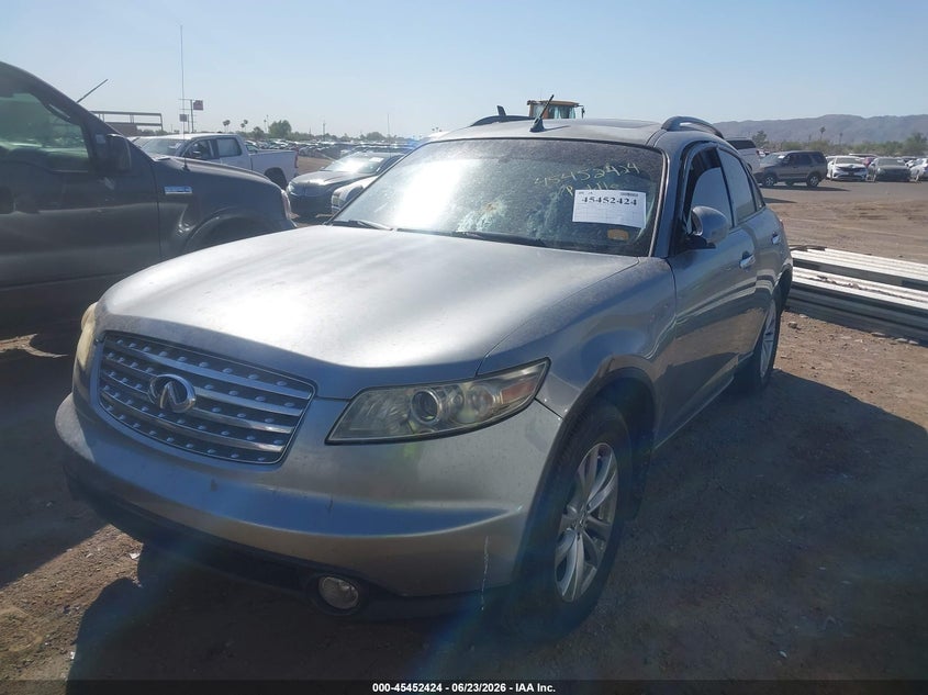 2003 Infiniti Fx35 VIN JNRAS08WX3X205330 IAAI salvage auction — NORMAL WEAR, Clear-Dealer Only (Arizona), sold $400 on 2026-07-28 (photo 2)