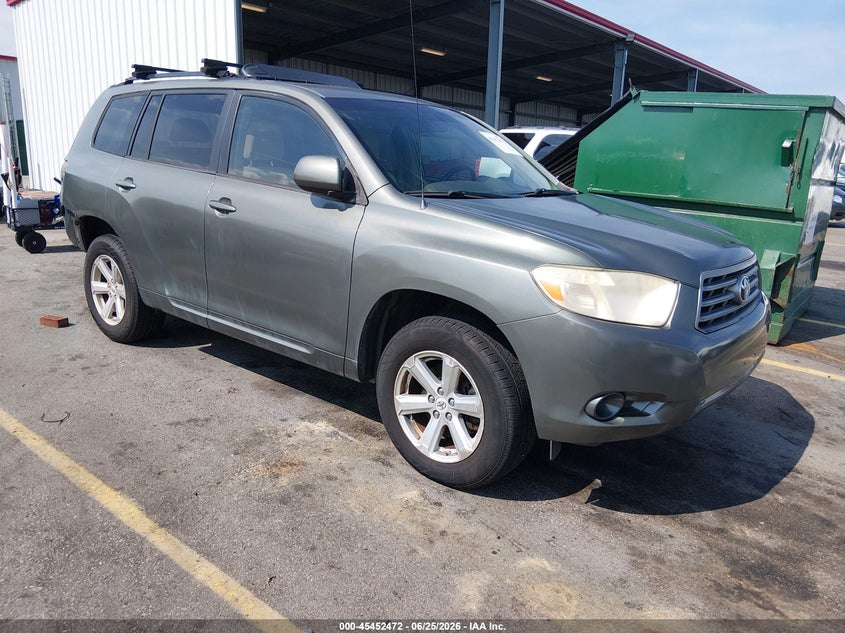 2009 Toyota Highlander VIN JTEDS41A592087272 IAAI salvage auction — RIGHT REAR, Salvage (South Carolina), sold $1,850 on 2026-07-29 (photo 1)