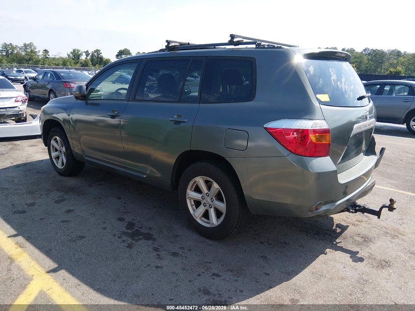 2009 Toyota Highlander VIN JTEDS41A592087272 IAAI salvage auction — RIGHT REAR, Salvage (South Carolina), sold $1,850 on 2026-07-29 (photo 3)