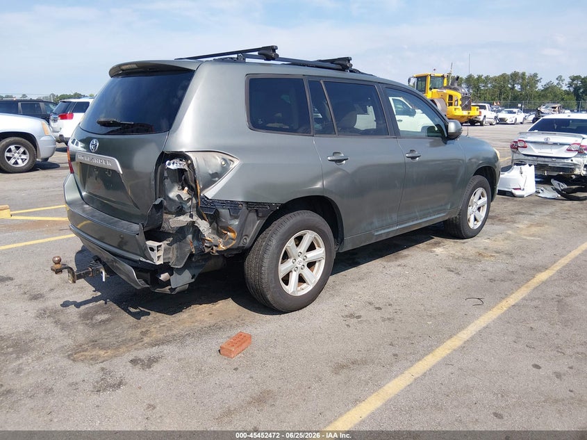 2009 Toyota Highlander VIN JTEDS41A592087272 IAAI salvage auction — RIGHT REAR, Salvage (South Carolina), sold $1,850 on 2026-07-29 (photo 4)
