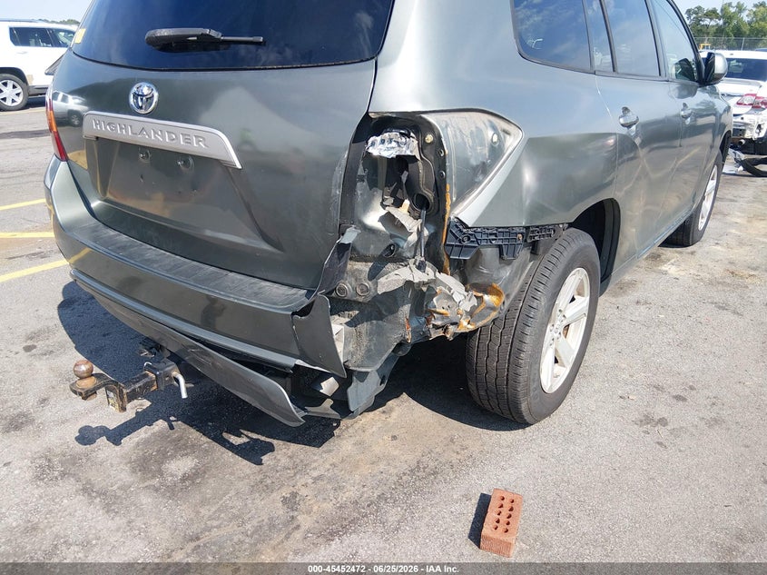2009 Toyota Highlander VIN JTEDS41A592087272 IAAI salvage auction — RIGHT REAR, Salvage (South Carolina), sold $1,850 on 2026-07-29 (photo 6)