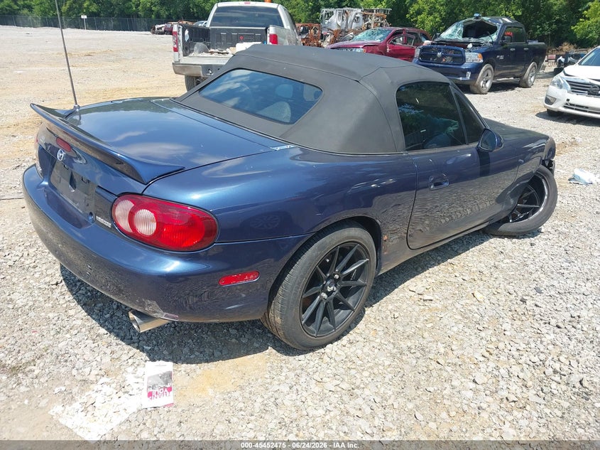 2003 Mazda Mx-5 miata VIN JM1NB353330311771 IAAI salvage auction — RIGHT FRONT, Salvage (Tennessee), sold $800 on 2026-07-16 (photo 4)