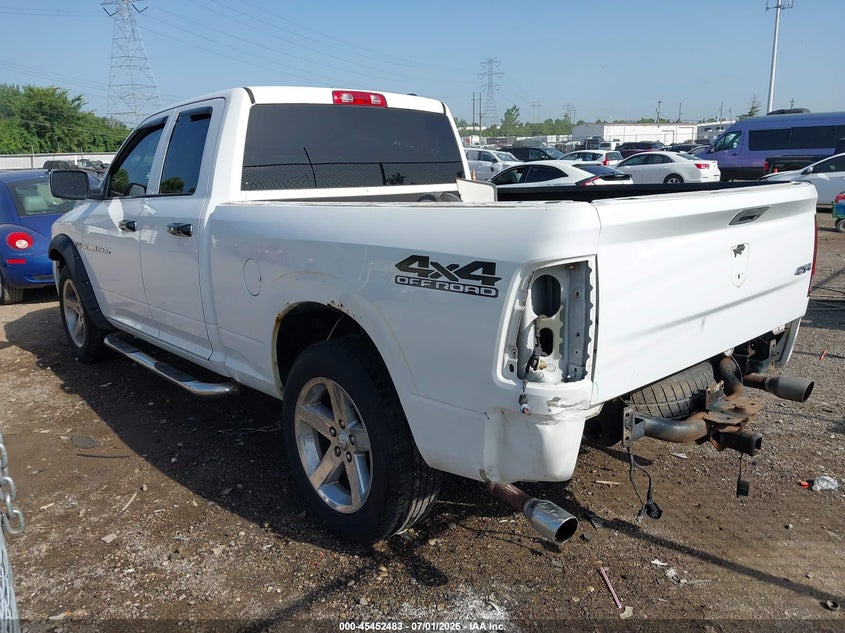 2012 Ram 1500 VIN 1C6RD7FT5CS341111 IAAI salvage auction — REAR END, Salvage (Ohio), sold $2,500 on 2026-07-29 (photo 3)