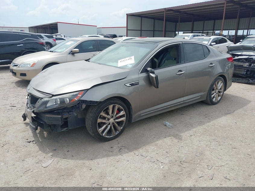 2015 Kia Optima VIN 5XXGR4A68FG507752 IAAI salvage auction — FRONT END, Salvage (Texas), sold $525 on 2026-07-28 (photo 2)